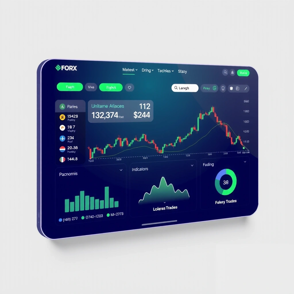 Panel de control del simulador Forex Master